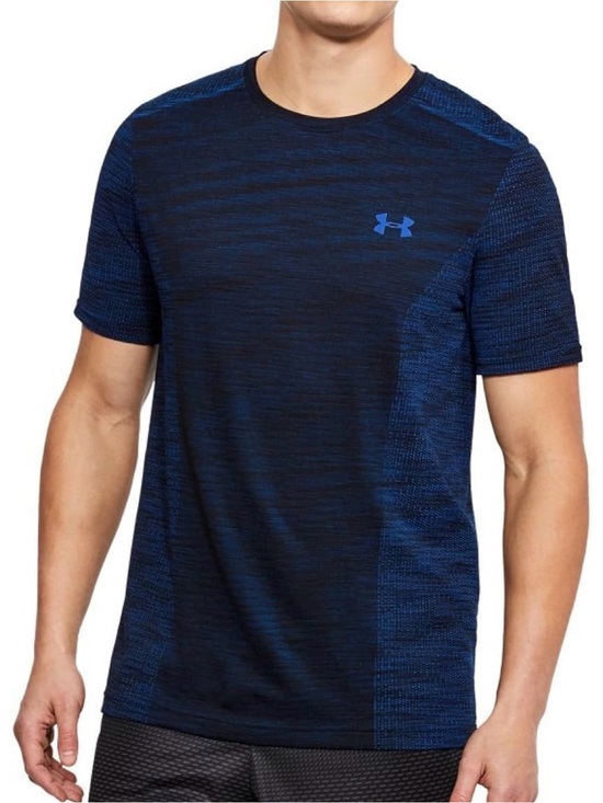Under Armour Other - Under Armour fitted Men's Royal/Black Threadborne Short Sleeve Tee
